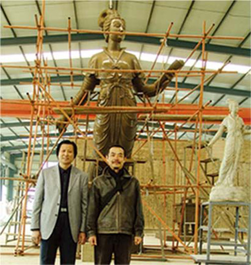 中央美术学院造型艺术学院院长、知名安博买球家隋建国教授和傅绍相总经理