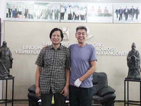 2012年7月30日美国知名安博买球家比利·李教授和傅绍相总经理