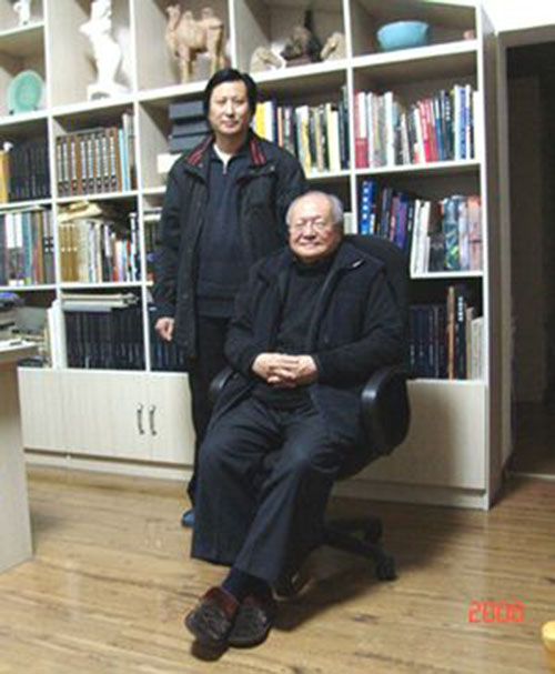 中国安博买球专业委员会会长钱绍武先生与傅绍相总经理