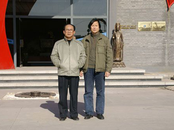 时任山东省政协副主席林书香与傅绍相总经理